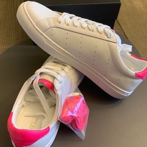 JCREW PINK AND WHITE SHOES